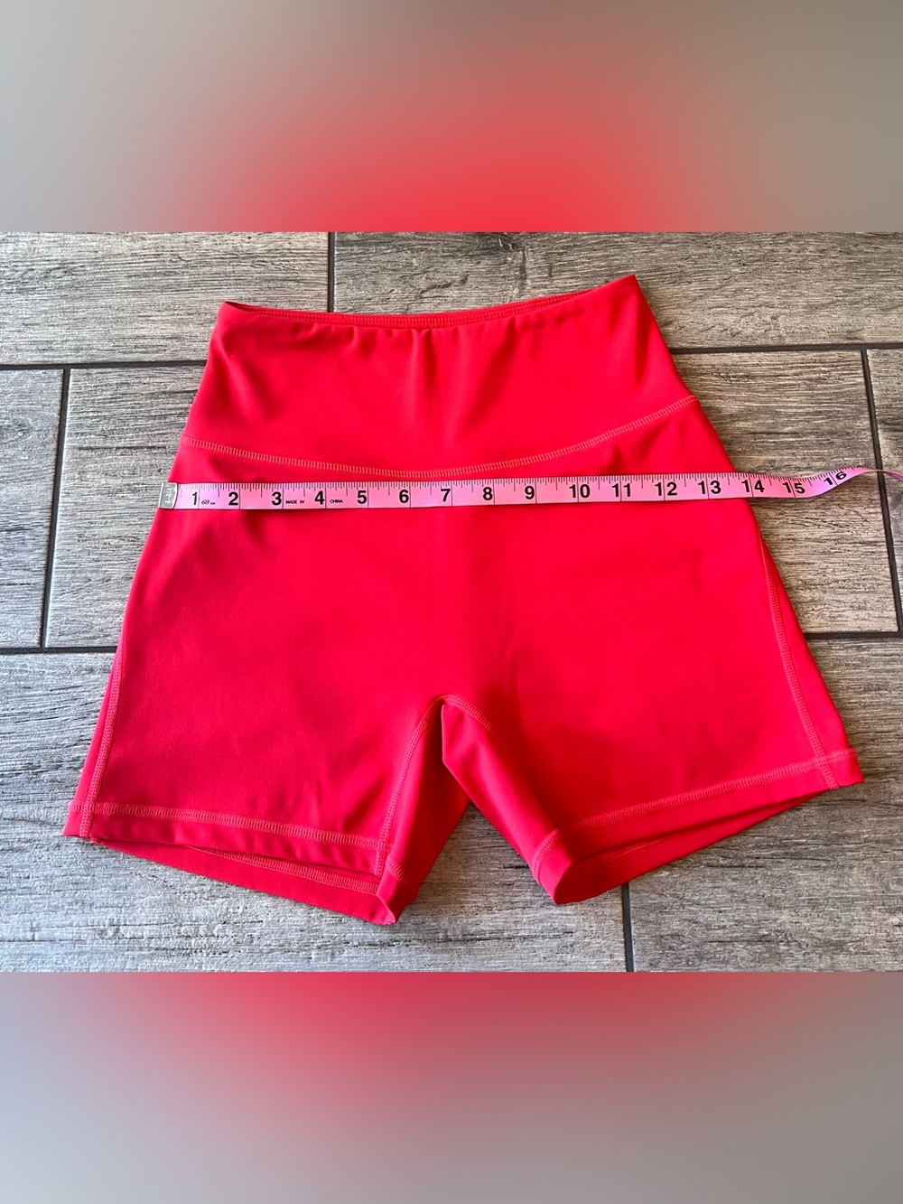 Alphalete Pulse Surge Seamless Shorts 4 Inch Inseam Size Small Red - Picture 6 of 7